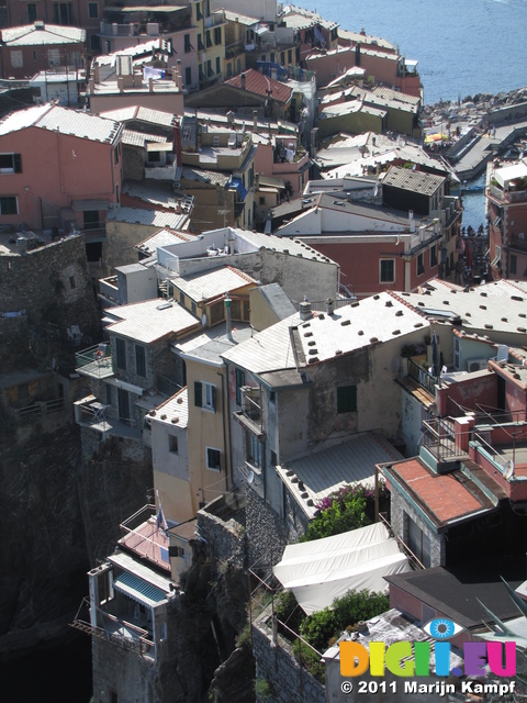 SX19730 Roofs of Vernazza, Cinque Terre, Italy